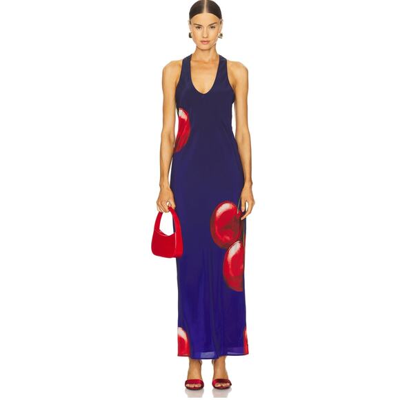 Muma World Luis Maxi Dress in Cherry Night Size S - Picture 1 of 9